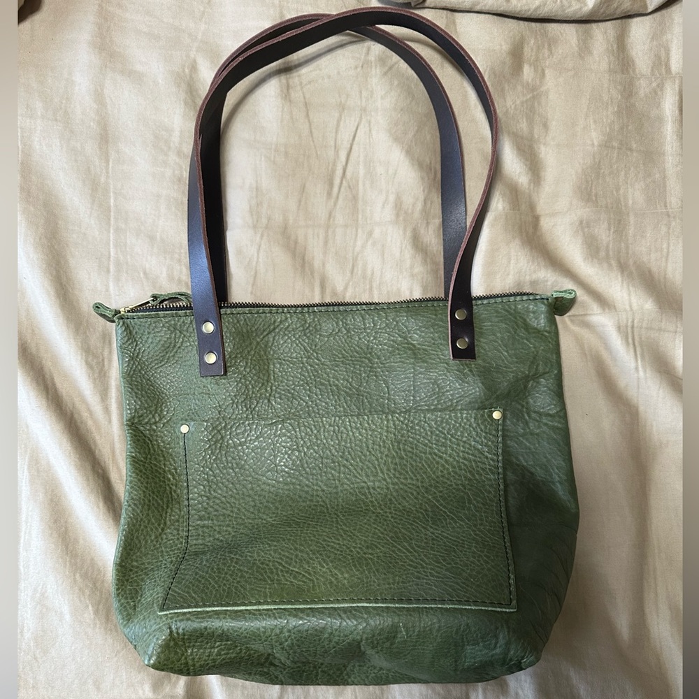Portland Leather Small Zipper Tote